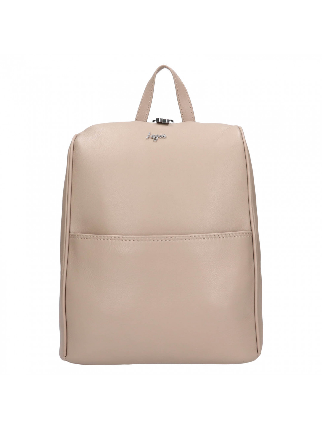 Dámský kožený batoh Lagen Elvea – béžová